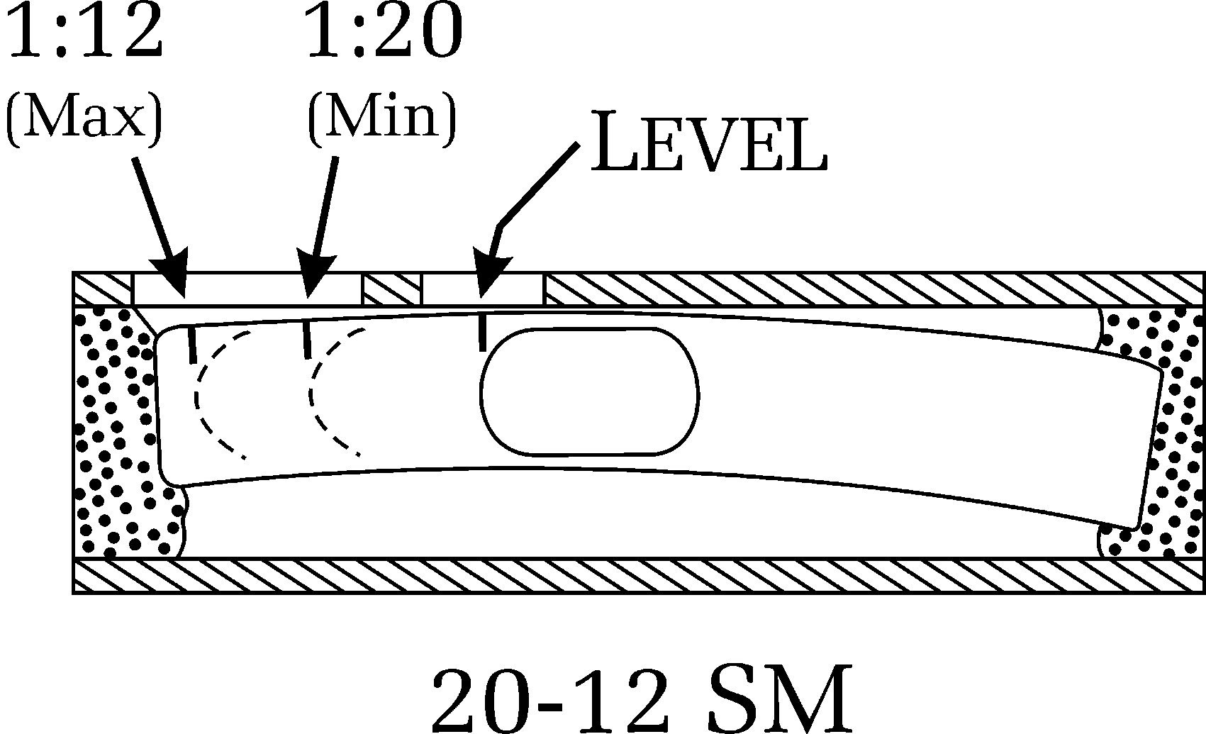 The model 20-12 SM cut-away side view