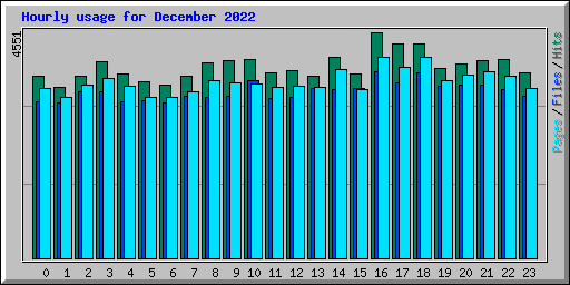 Hourly usage for December 2022